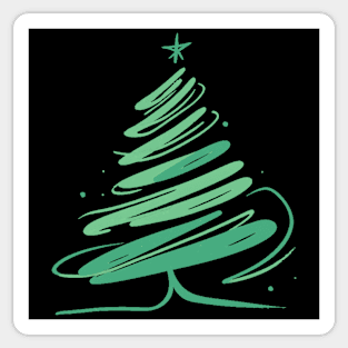 Simple Christmas Tree Sticker